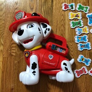 V-Tech Marshall Toy from Paw Patrol! It works! It is missing a few letters.